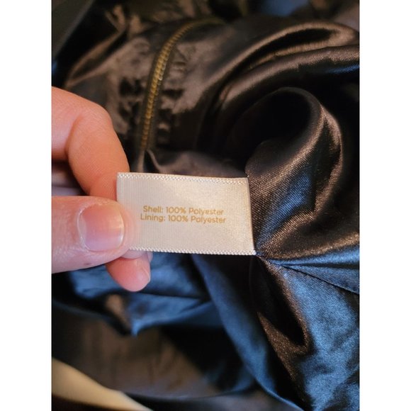 Decree bomber satin floral‎ jacket woman's AS IS - Picture 5 of 6